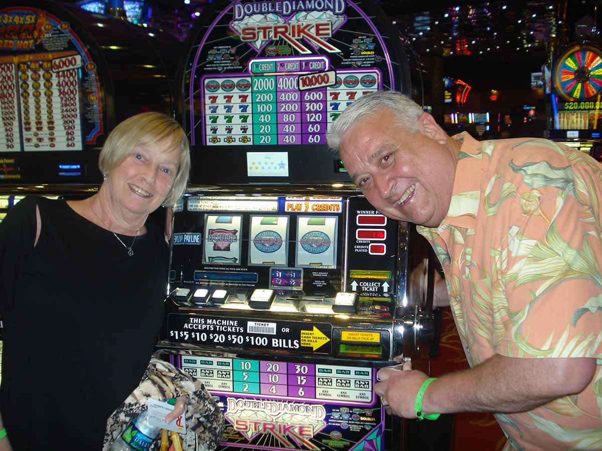 Charles from Syracuse won over $4,700 on our Double Diamond Strike slot machine